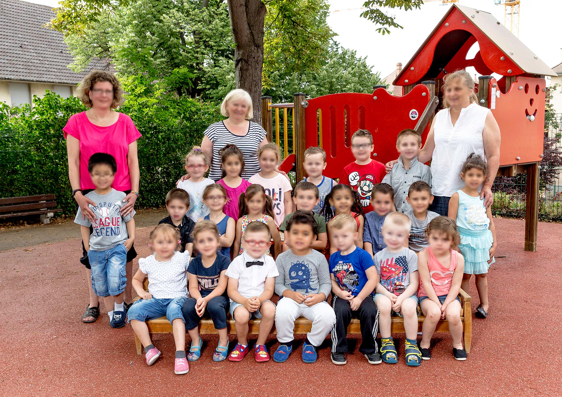 Photo de classe de maternelle par Franck Chazelet